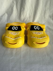 Ciabatte sportive gialle per ragazzi taglia 23-30, tomaia in PVC antiscivolo, suola in gomma, scarpe estive per bambini - Product Image 6