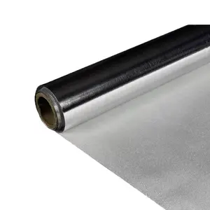 Tessuto laminato in foglio di alluminio di alta qualità per copertura isolante termico, condotto per tende resistente al calore