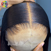 Perruques en cheveux humains lisses avec dentelle frontale, vente en gros, perruque frontale vietnamienne 100% cheveux humains, perruque frontale HD en dentelle, ultra-lisse