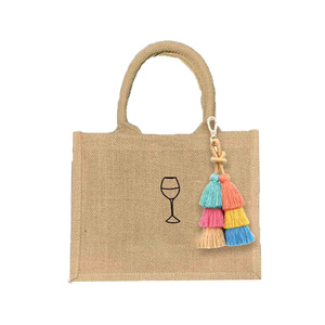 Bolsa de yute ecológica para compras diarias, diseñada para eventos promocionales de supermercados, empaque de regalos y transporte reutilizable. - Product Image 2