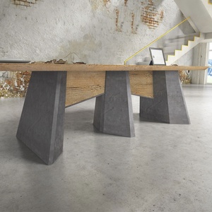 WESOME ofis mobilyaları 8 kişilik elmas kesim tasarım ahşap boardroom masa - Product Image 3