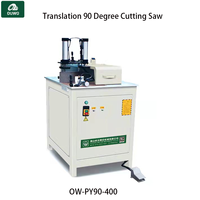 Traduction OUWO 90 °   Scie à découper, longueur de coupe maximale 300 mm, assemblage rapide et expédition immédiate, machines pour la fabrication de fenêtres et de portes