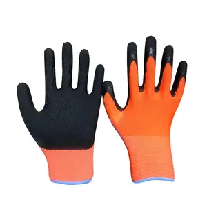 Shandong Linyi Manufacturer Safety Gloves Factory Direct Sale Latex Coated Cotton Gloves