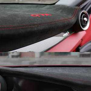 Cubierta de salpicadero en REAL <span class=keywords><strong>Alcantara</strong></span> <span class=keywords><strong>para</strong></span> Alfa Romeo Stelvio 2018-2020 accesorios de <span class=keywords><strong>coche</strong></span> modificación Interior Kit tapicería - Product Image 2