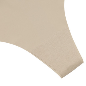 Logo imprimé personnalisé taille basse attrayant sans spectacle découpe Laser T dos sans couture Tangas - Product Image 4