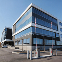 Venta Directa de Fábrica, Edificio Prefabricado de Acero para Uso de Oficina, Certificado ISO9001, Diseño CAD 3D, Construcción Comercial