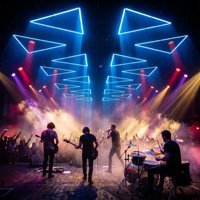 Tube LED matriciel dynamique à commande DMX, en alliage d'aluminium, design triangulaire suspendu, RGBW, pour scène complète, KTV, boîte de nuit