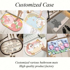 Tùy Chỉnh Khuôn Chống Chống Chống Trượt Tắm <span class=keywords><strong>Mat</strong></span> Nhanh Chóng Làm Khô Mềm Mại Thoải Mái Siêu Nước Thấm Sàn Tắm Thảm Tắm Phòng Tắm <span class=keywords><strong>Mat</strong></span> - Product Image 4