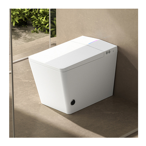 Inodoro Eléctrico de Cerámica de Último Modelo para <span class=keywords><strong>Baño</strong></span>, Montado en el Suelo, con Descarga Automática, Control Remoto y Calefacción, con Sifón en P - ¡Gran Oferta! - Product Image 3