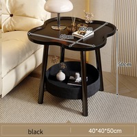 Nouvelle table de chevet moderne avec motif floral créatif, en panneau de particules écologique et durable, pour mobilier de chambre