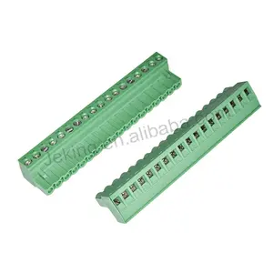 Jeking mstb2 PCB kết nối 2.5 mét MSTB2.5-18-ST-5.08 màu xanh lá cây