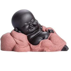 เซรามิคเล็กๆน่ารักรูปปั้นพระพุทธรูป Monk Figurine สร้างสรรค์เด็กหัตถกรรมตุ๊กตาเครื่องประดับของขวัญคลาสสิกจีนที่ละเอียดอ่อนศิลปะเซรามิค - Product Image 1