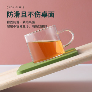Silicone Coaster Square Food Grade Anti Scalding Mat For <b>Desk</b> <b>Table</b> Use Multi Color Available - Product Image 4