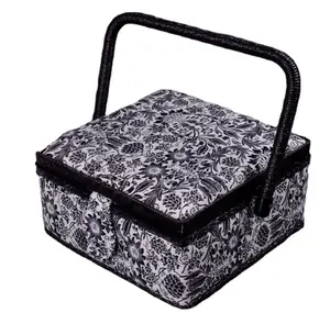 Eco-friendly Fabric Sewing Basket Sewing Kit Storage box with handle