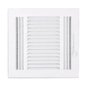 China supplier good quality 10"x 8" 3-Way Stamped Face Steel Ceiling/sidewall Air Supply Register Vent Cover