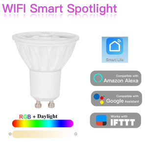 Tuya-bombilla inteligente gu10, foco led regulable con WiFi, 5w, funciona con <span class=keywords><strong>alexa</strong></span>, google home - Product Image 5