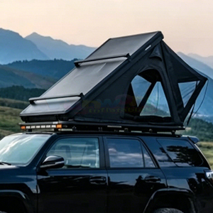 Lightweight Hard Shell Aluminum Roof Top Tent With Ladder Solar Panel Roof Tent Waterproof Double Layer <b>Car</b> Rooftop Tent - Product Image 3