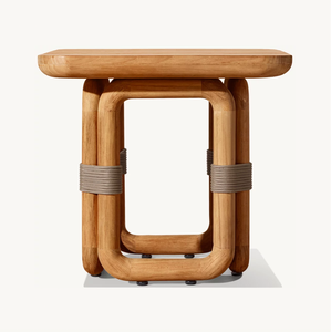 Sassanid Outdoor All-weather Rope Teak Patio Muebles de jardín Hotel de lujo Muebles de exterior <span class=keywords><strong>Maro</strong></span> Solid Teak Lounge Set - Product Image 6