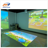 Juego de piscina de arena interactivo de realidad aumentada para interiores Juegos de caja de arena de proyección animada para niños Parque de atracciones