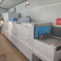 Equipo de Limpieza de Vajilla para Cocina Comercial y Hostelería a Gran Escala de 6.8m con Secador y Lavavajillas Automático