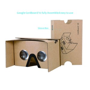 カスタム印刷された紙<span class=keywords><strong>3D</strong></span>バーチャルリアリティメガネGoogle段ボールVRガラスAndroid IOS用 - Product Image 2