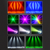 Mini Cabeza Móvil Sharpy Beam 200W Foco LED RGBW Arcoíris Luces para DJ Evento Discoteca Club Escenario Luz con Prisma de 18 Caras