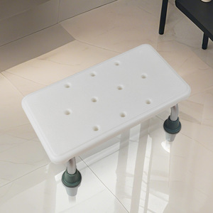 Tabouret de salle de bain Pulse Health 42x26x17cm, chaise de douche antidérapante en plastique et alliage d'aluminium pour personnes âgées et enfants - Product Image 1