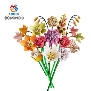 13121 Ensemble de blocs de construction créatifs, bouquet de fleurs, blocs éducatifs, briques, jouets, cadeau pour enfants, mères, filles, Juguetes, vente en gros - Product Image 1