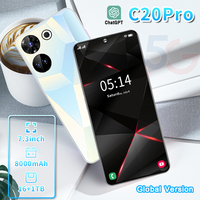 C20 Pro 7,3 pouces 120Hz LED Appareil photo 108MP 16 Go+1 To 5G Double SIM Déverrouillage facial Plus de 8000 mAh Android 15 Deca Core Charge rapide 60W