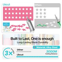 Likcut Macchina Tagliatrice di Vinile Creator Bundle con Custodia per il Trasporto e Accessori, Set per la Creazione di Adesivi Facile da Usare
