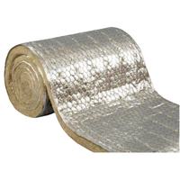 Rouleau de couverture isolante en laine de roche en laine minérale bon marché 5m 50mm épaisseur 80kg/m3 laine de pierre à isolation thermique