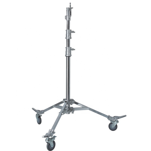 Thickening High Load Bearing 15kg Wheels Studio Photography Heavy Duty Light Stand Tripod