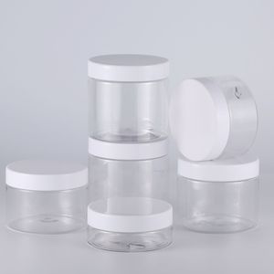 Latas transparentes de plástico PET de 83 mm personalizadas para alimentos, té de hierbas, envasado de boca ancha, empaque denso - Product Image 3