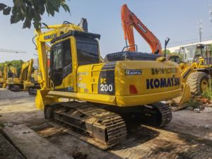 Excavadora Komatsu de 20 toneladas, máquina de construcción usada, excavadora Komatsu de gran oferta, en excelentes condiciones - Product Image 2