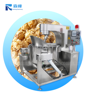 Máquina para hacer palomitas de maíz grande eléctrica de Gas automática Industrial olla de palomitas de maíz dulce <span class=keywords><strong>gourmet</strong></span> de caramelo crujiente gigante comercial con Mezclador - Product Image 1
