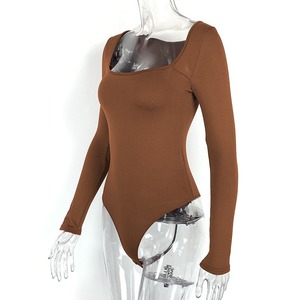 <span class=keywords><strong>Body</strong></span> da donna con colletto quadrato tinta unita a maniche lunghe Top Sexy <span class=keywords><strong>in</strong></span> <span class=keywords><strong>velluto</strong></span> <span class=keywords><strong>body</strong></span> per camicia - Product Image 2