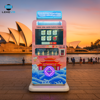 Distributeur automatique de badges commémoratifs culturels et créatifs LEKE VR Scenic Area, motif de pièce OEM, capacité de 550 pièces, paiement multiple