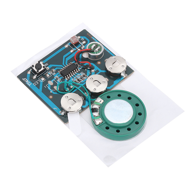 30S Sound Voice Music Recorder Board Photosensitive Sensitive Key Control Programmable Chip Audio Module for Greeting Card DIY