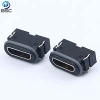 Impermeable IP67 USB 2,0 tipo B 5 pines SMT Micro USB conector hembra USB Jack conector para carga y transmisión de datos