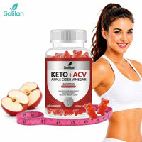 Gummies Solilan Keto ACV au vinaigre de cidre de pomme en gros, marque privée OEM, pour la perte de poids chez l'adulte