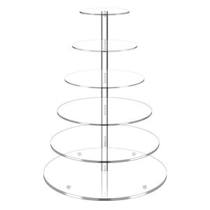 3/6 lớp vòng Acrylic cupcake hiển thị đứng món tráng miệng tháp bánh ngọt đứng cupcake đứng cho đám cưới sinh nhật chủ đề Đảng - Product Image 1