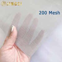 100/150/180/200 Mesh Ss 304 316 316L Kawat Anyaman Baja Tahan Karat