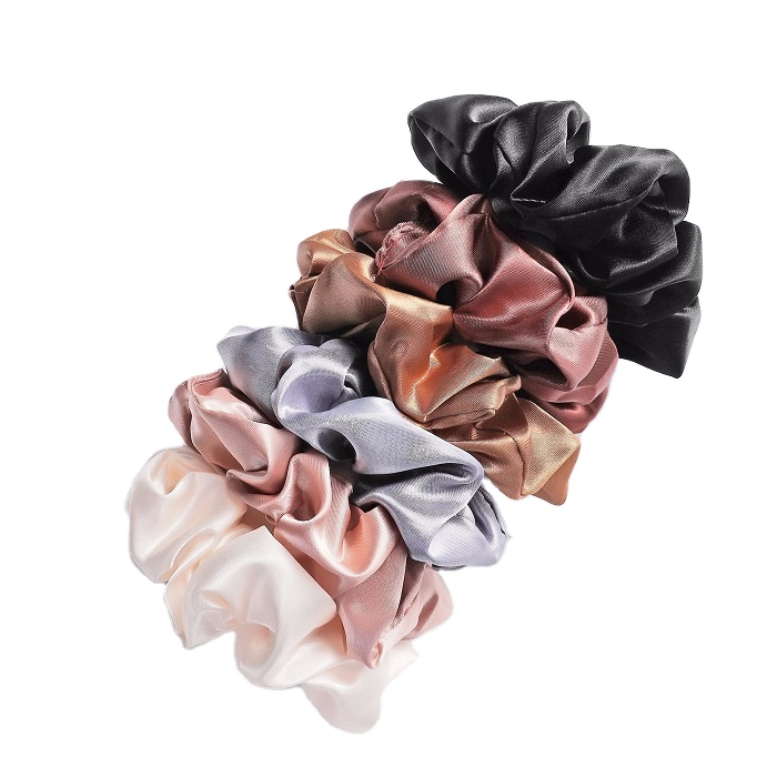 Модные шелковистые атласные резинки для волос для женщин и девочек, эластичная резинка для волос, простая эластичная резинка, резинки для волос, держатель для хвоста