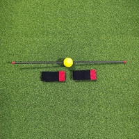 SwingPerfect - Entrenador de Alineación de Brazos para Golf, Varilla de Fibra de Carbono, Corrector de Muñeca para Práctica de Putt, 60 cm