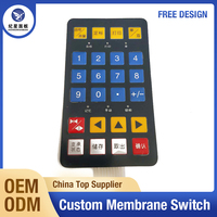 Teclado de matriz, interruptor de membrana de 20 teclas, venta directa de fábrica, venta al por mayor