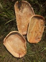 Bol de racine de teck de haute qualité, durable et écologique, assiettes de fête incassables