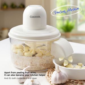 Éplucheur de fruits électrique entièrement automatique pour raisins, pommes de terre, ail, machine à éplucher les raisins verts, en acier inoxydable - Product Image 4
