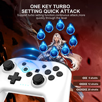 Manettes de jeu sans fil BT multicolores de haute qualité, manettes de jeu à six axes avec détection de mouvement pour Switch pour PC