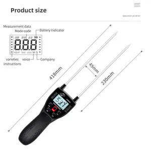 Digitale Graan Vochtmeter Hygrometer Gebruik Voor Maïs Tarwe Rijst Bonen Pinda Graan Meting Vocht Tester