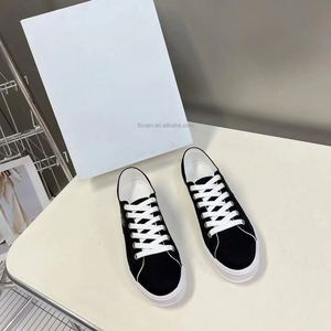 2025 New Sporty Spring/Summer Leather <b>Canvas</b> Sneakers with Slip-On & Lace-Up Closure Comfortable Casual Shoes for Men and Women - Product Image 1